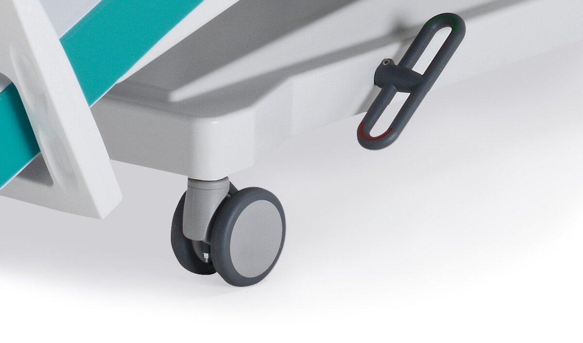 Sensa i – Rollen ∅ 10 cm mit Zentralarretierung inkl. Untergestellvollverkleidung